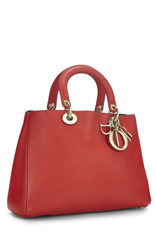 Red Leather Diorissimo Medium, , large image number 1
