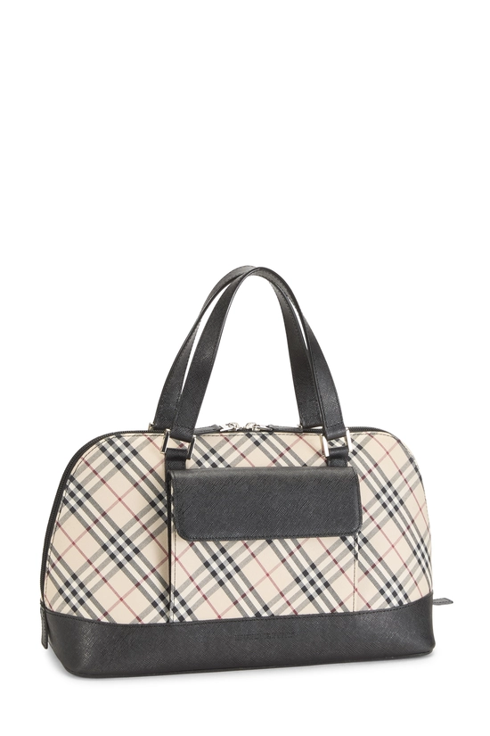 Black House Check Jacquard Dome Handbag, , large image number 1