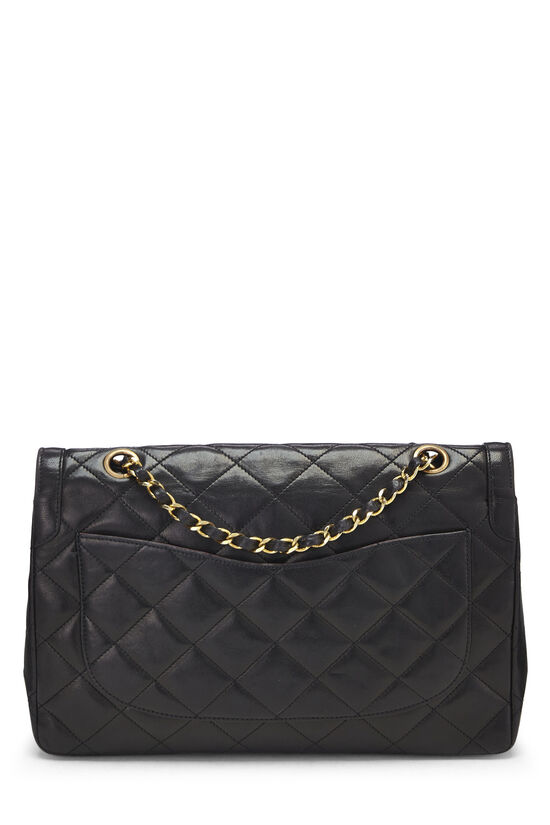 Chanel Chain Around Bowler Shoulder Bag Quilted Leather Black