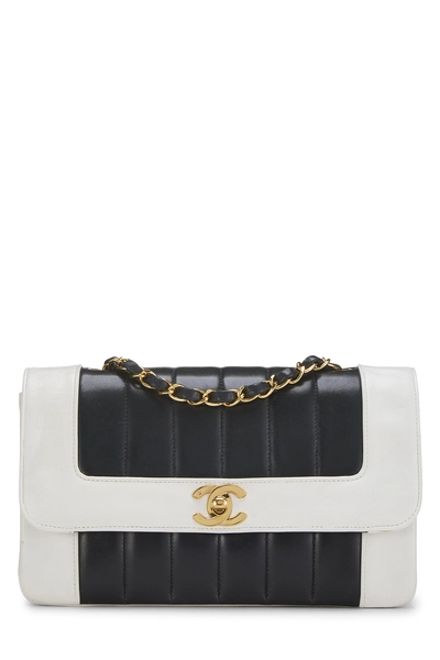 Chanel Multicolor Vertical Lambskin Border Flap Small
