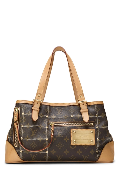 Monogram Canvas Riveting Shoulder Bag