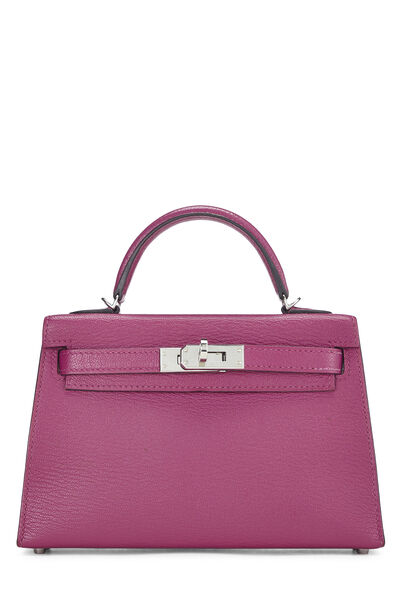 Hermes Hermès Kelly Pink Canvas Handbag (Pre-Owned)