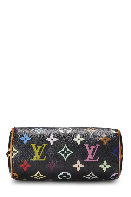 Louis Vuitton Black Multicolor Key Wallet