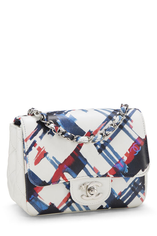 Chanel Airlines Square Mini Flap Bag White Leather - Allu USA