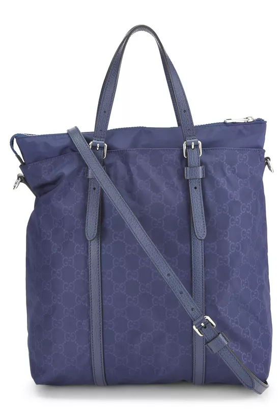 Blue GG Nylon Tote, , large image number 3