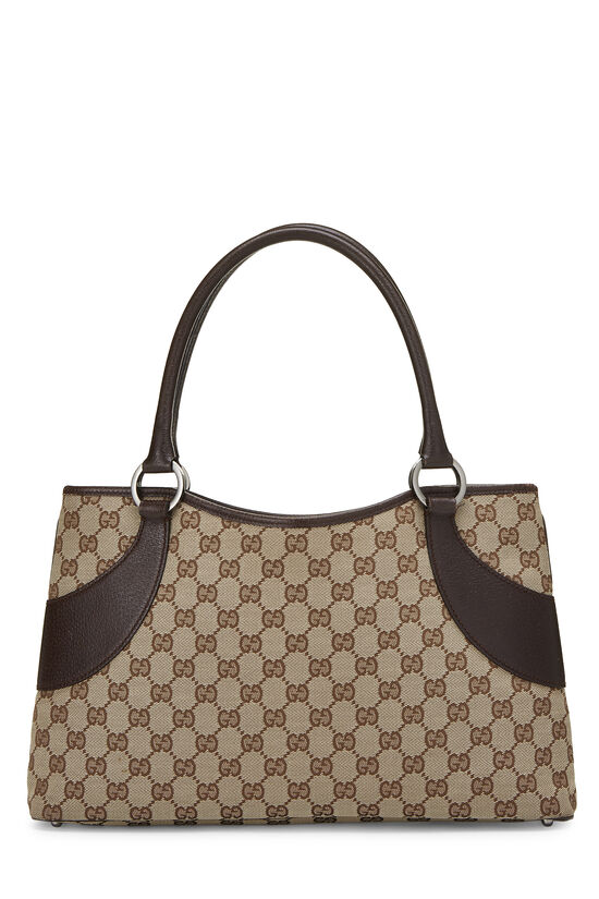 Brown Original GG Canvas Tote, , large image number 0