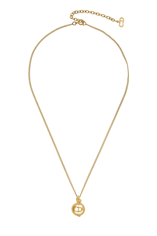 Gold 'CD' Necklace, , large image number 0