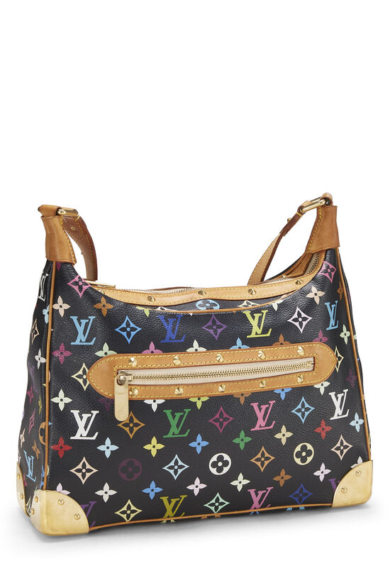 Louis Vuitton Black Monogram Multicolore Boulogne Bag. Condition