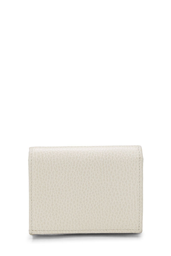 White Leather GG Card Case, , large image number 2