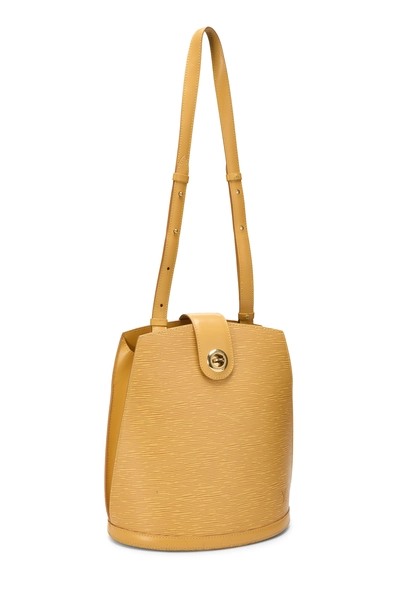 Louis Vuitton Yellow Epi Cluny — photo 2
