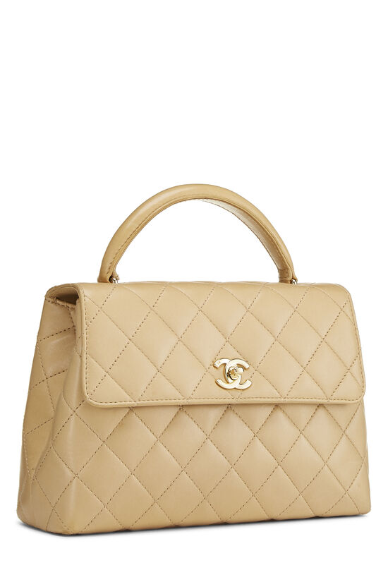 Beige Quilted Lambskin Kelly, , large image number 1