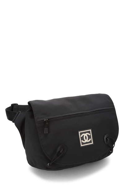 Chanel Black Nylon Sportline Messenger — photo 2