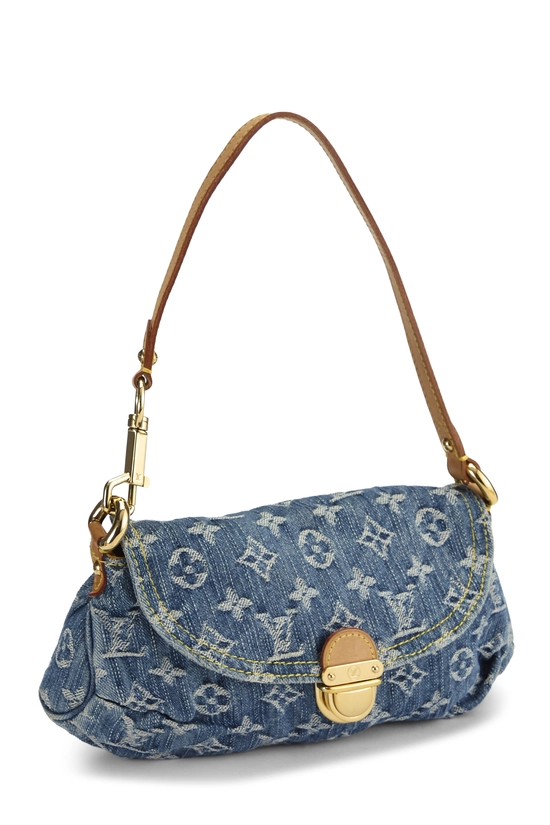 Blue Monogram Denim Pleaty Mini, , large image number 1