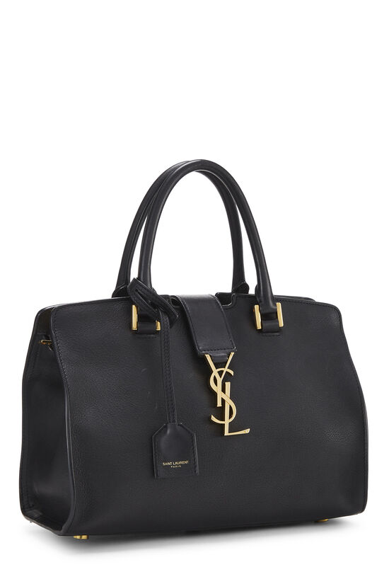 Black Soft Calfskin Monogram Cabas Baby, , large image number 1