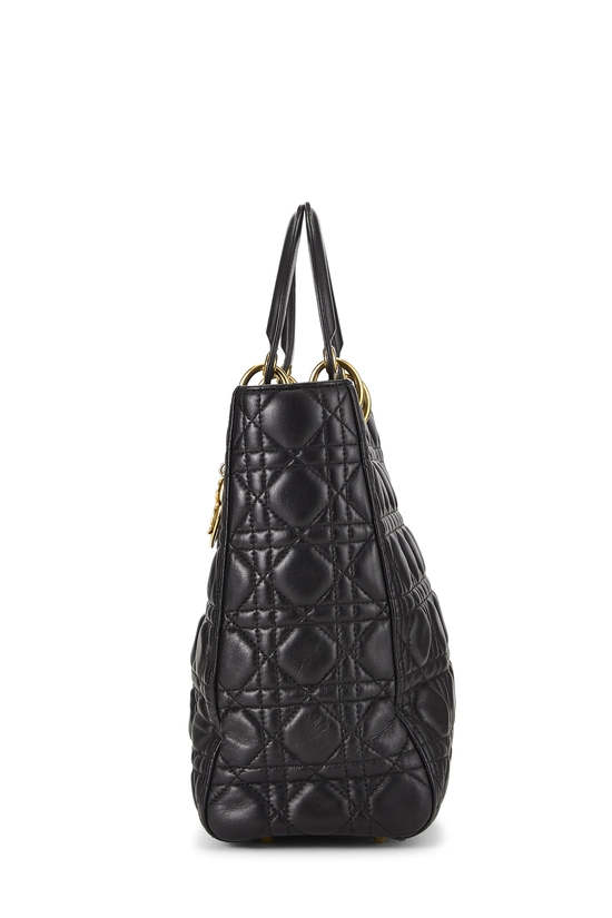 Black Cannage Quilted Lambskin Lady Dior Large, , large image number 2