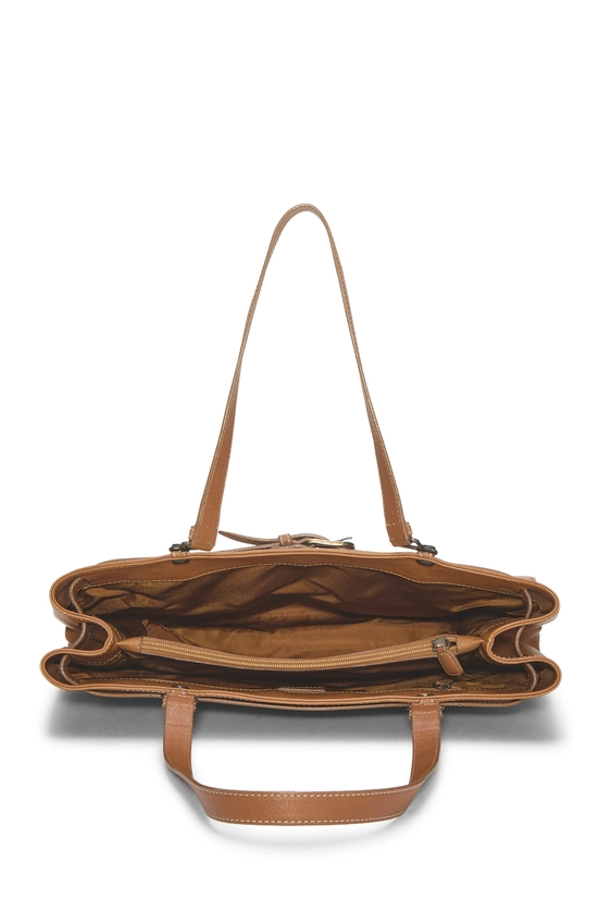 Brown Leather Jeans Pocket Tote Large, , large image number 5