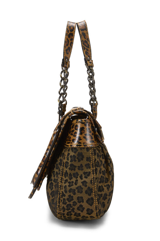 Brown Cheetah Canvas B Bag, , large image number 2