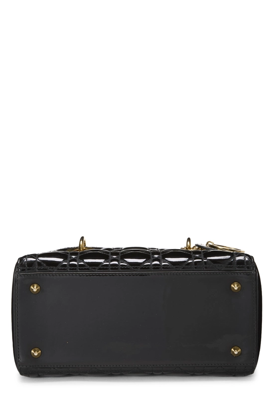 Black Cannage Patent Leather Lady Dior Medium, , large image number 4