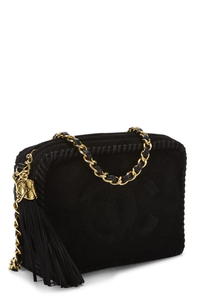 Black Suede 'CC' Camera Bag, , large