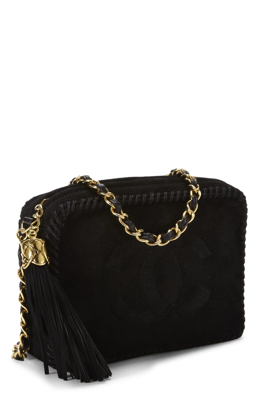 Black Suede 'CC' Camera Bag, , large image number 1