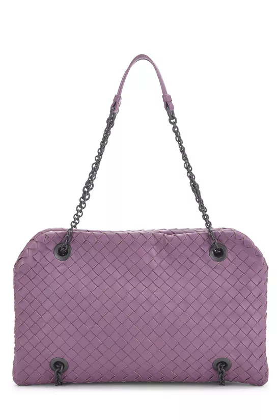 Purple Intrecciato Duo Chain Bag, , large image number 0