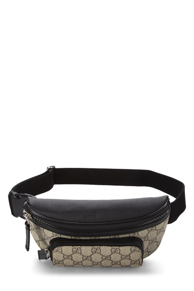 Gucci Black GG Supreme Canvas Eden Belt Bag