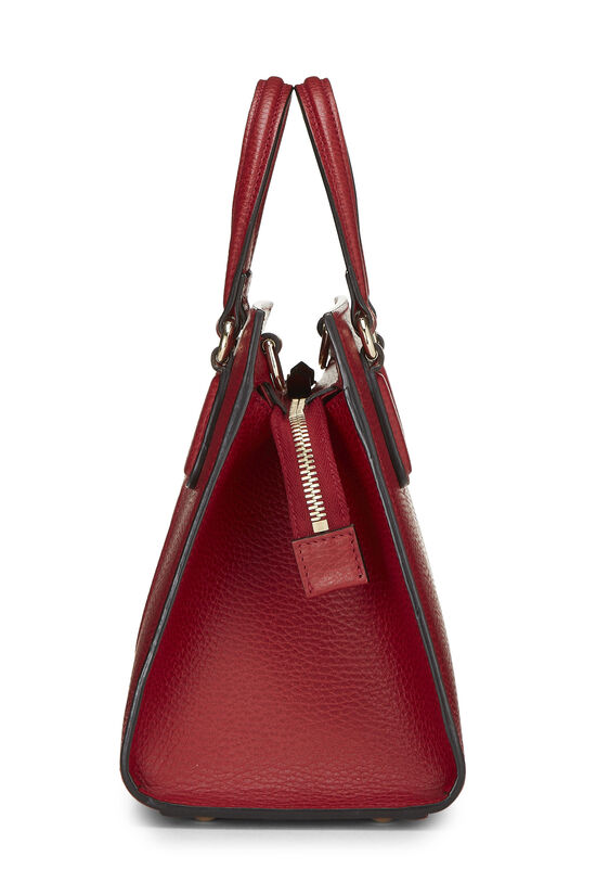Red Grained Leather Soho Handbag, , large image number 2