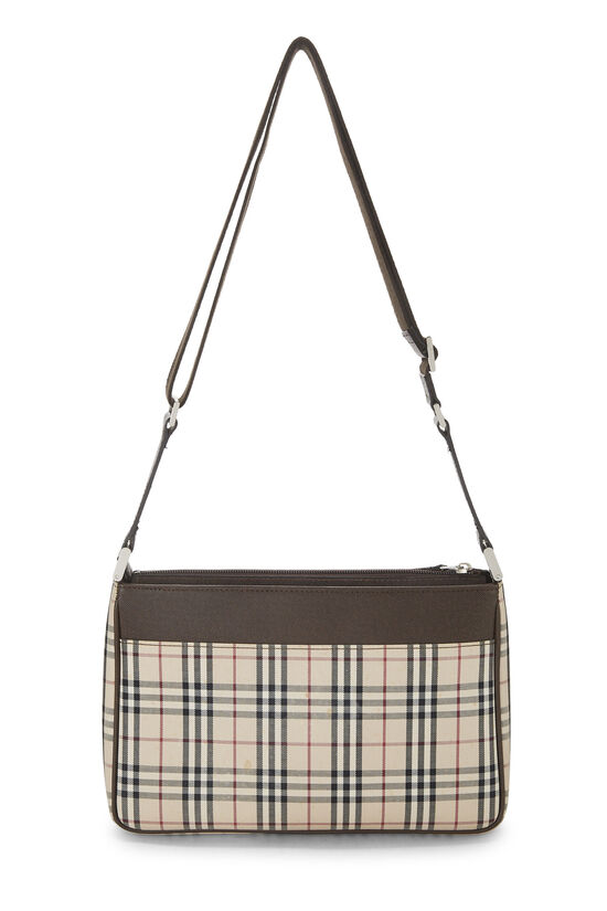 Brown House Check Canvas Crossbody, , large image number 3