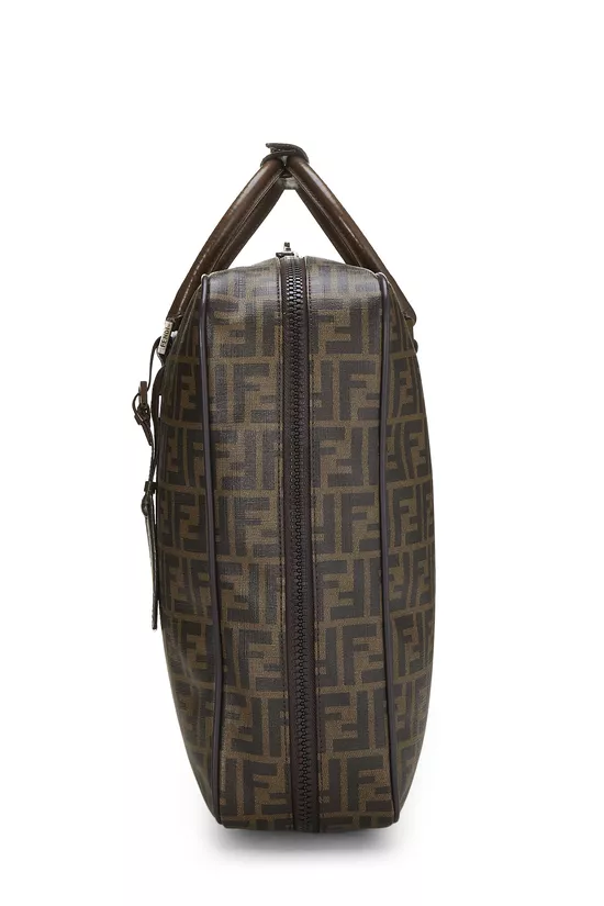 Brown Coated Canvas Zucca Weekender Large, , large image number 2