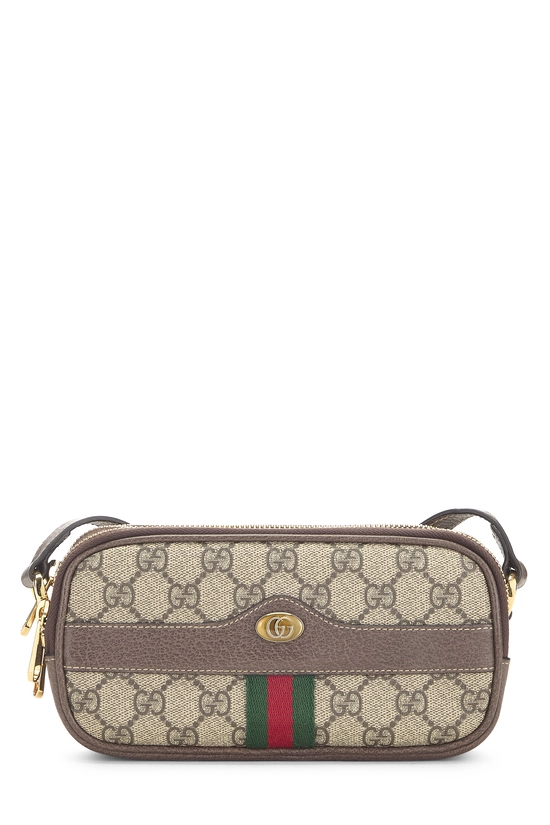 Brown GG Supreme Canvas Web Ophidia Crossbody Mini, , large image number 0