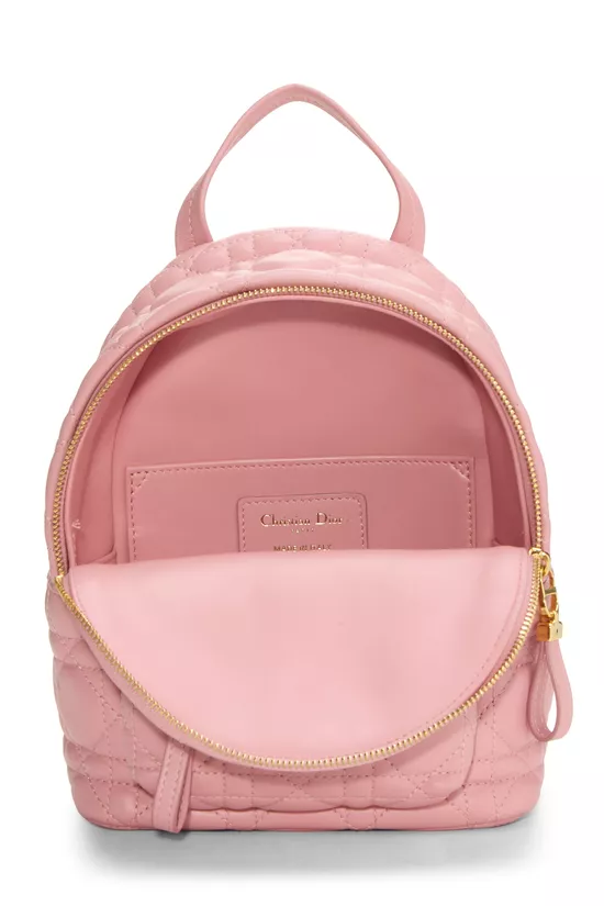 Pink Cannage Lambskin Backpack Mini, , large image number 5