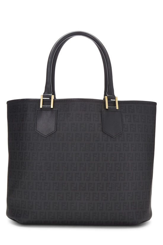 Black Zucchino Coated Canvas Tote, , large image number 0