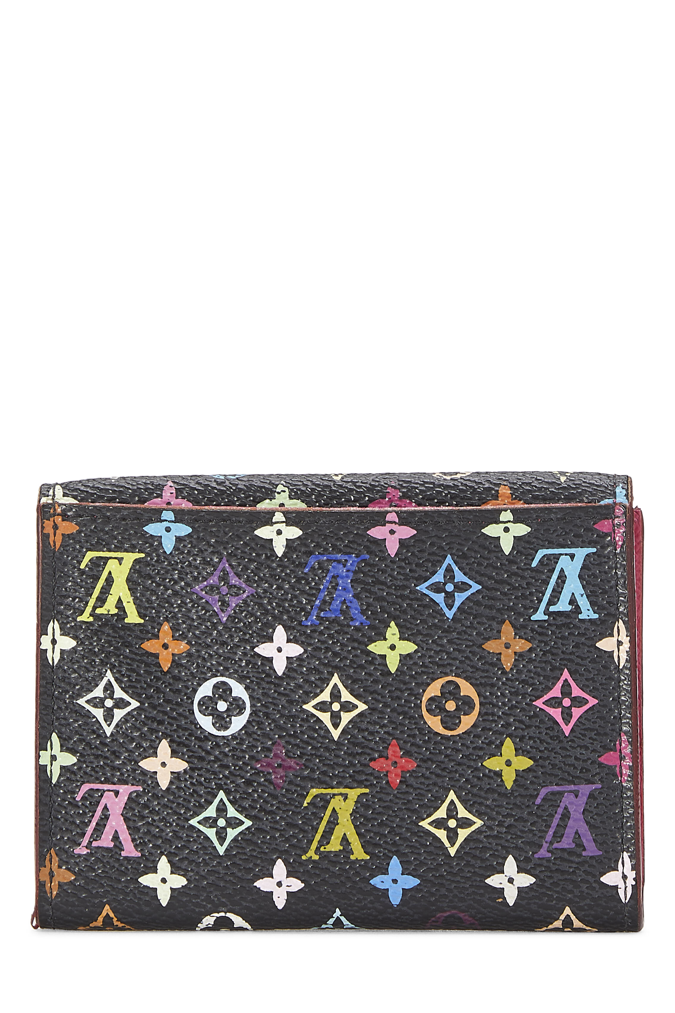 lv card holder black