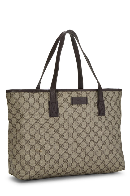 Brown GG Supreme Canvas Tote Large, , large image number 1
