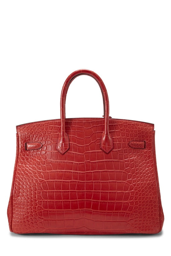 Geranium Matte Alligator Birkin 35, , large image number 3