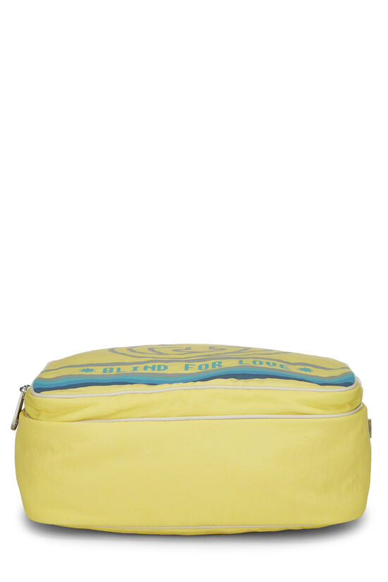 Yellow Nylon GG Backpack, , large image number 4