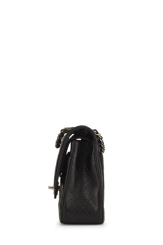 CHANEL CC BLACK LEATHER CLASSIC FLAP BACKPACK SLING BAG