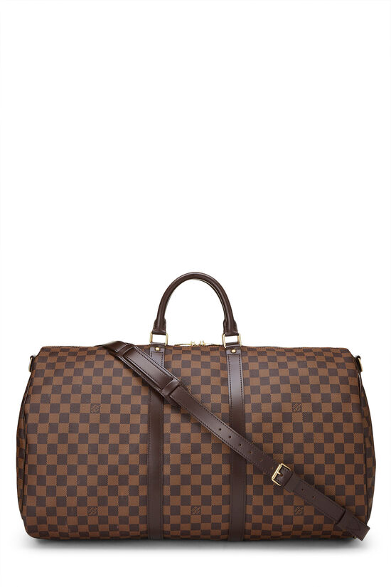 Damier Ebene Keepall Bandouliere 55, , large image number 0