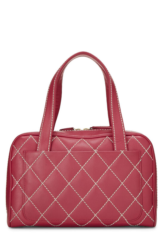 Pink Leather Wild Stitch Boston Bag Small, , large image number 3