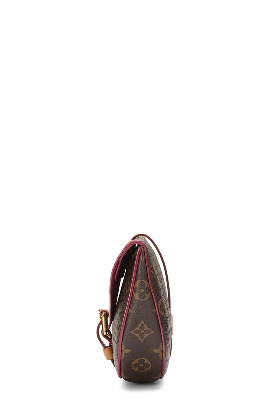 Pink Perforated Monogram Canvas Saumur Clutch, , large image number 2