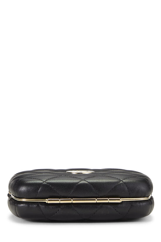 Black Lambskin Minaudiere, , large image number 4