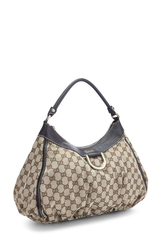 Gucci GG Canvas D-Ring Hobo Bag on SALE