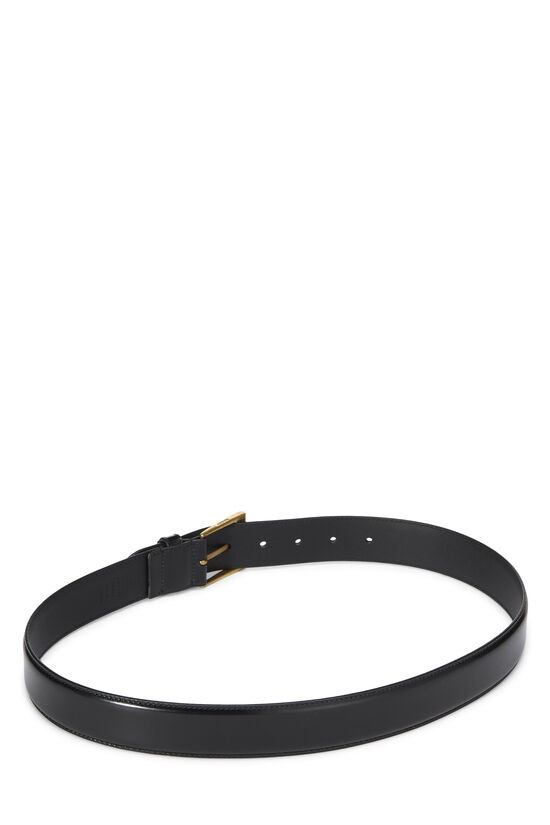 Black Leather Belt 85, , large image number 2