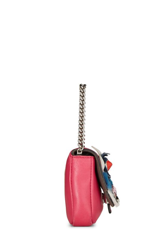 Pink Nappa Leather Monster Baguette Micro, , large image number 3