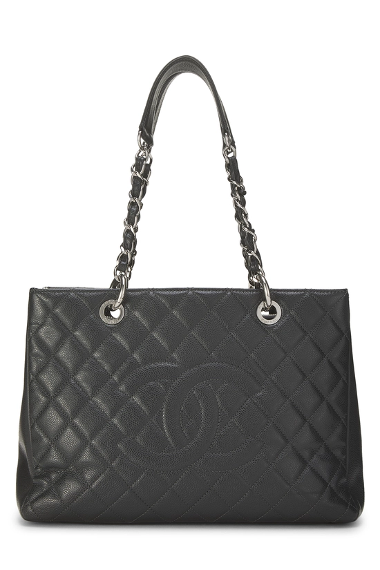 Grey Quilted Caviar Grand Shopping Tote (GST), , large image number 0