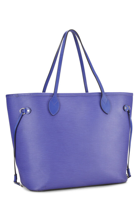 Louis Vuitton Bag Neverfull Mm Epi Leather Bleu Denim W/added