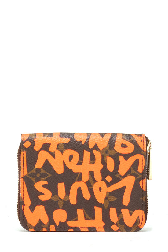 Stephen Sprouse x Louis Vuitton Orange Graffiti Zippy Coin Purse, , large image number 2