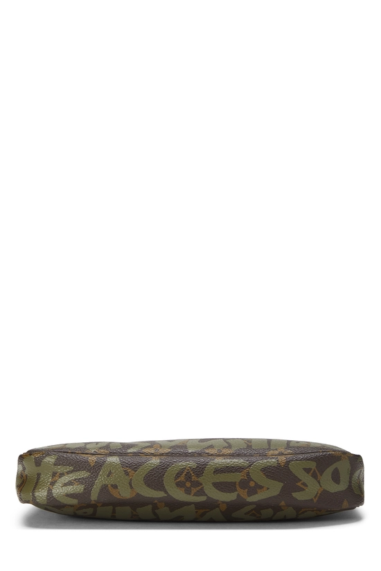 Stephen Sprouse x Louis Vuitton Green Monogram Graffiti Pochette Accessoires, , large image number 4