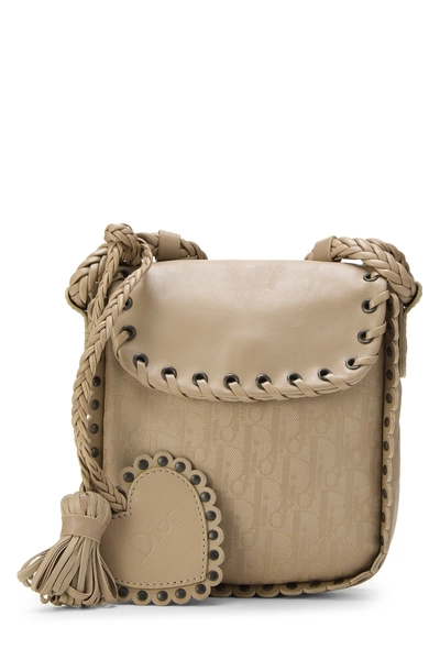 Beige Trotter Nylon Ethnic Crossbody Mini