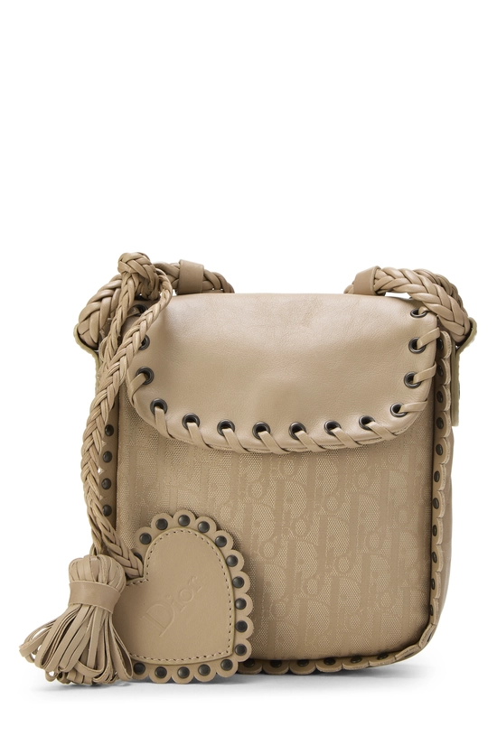 Beige Trotter Nylon Ethnic Crossbody Mini, , large image number 0